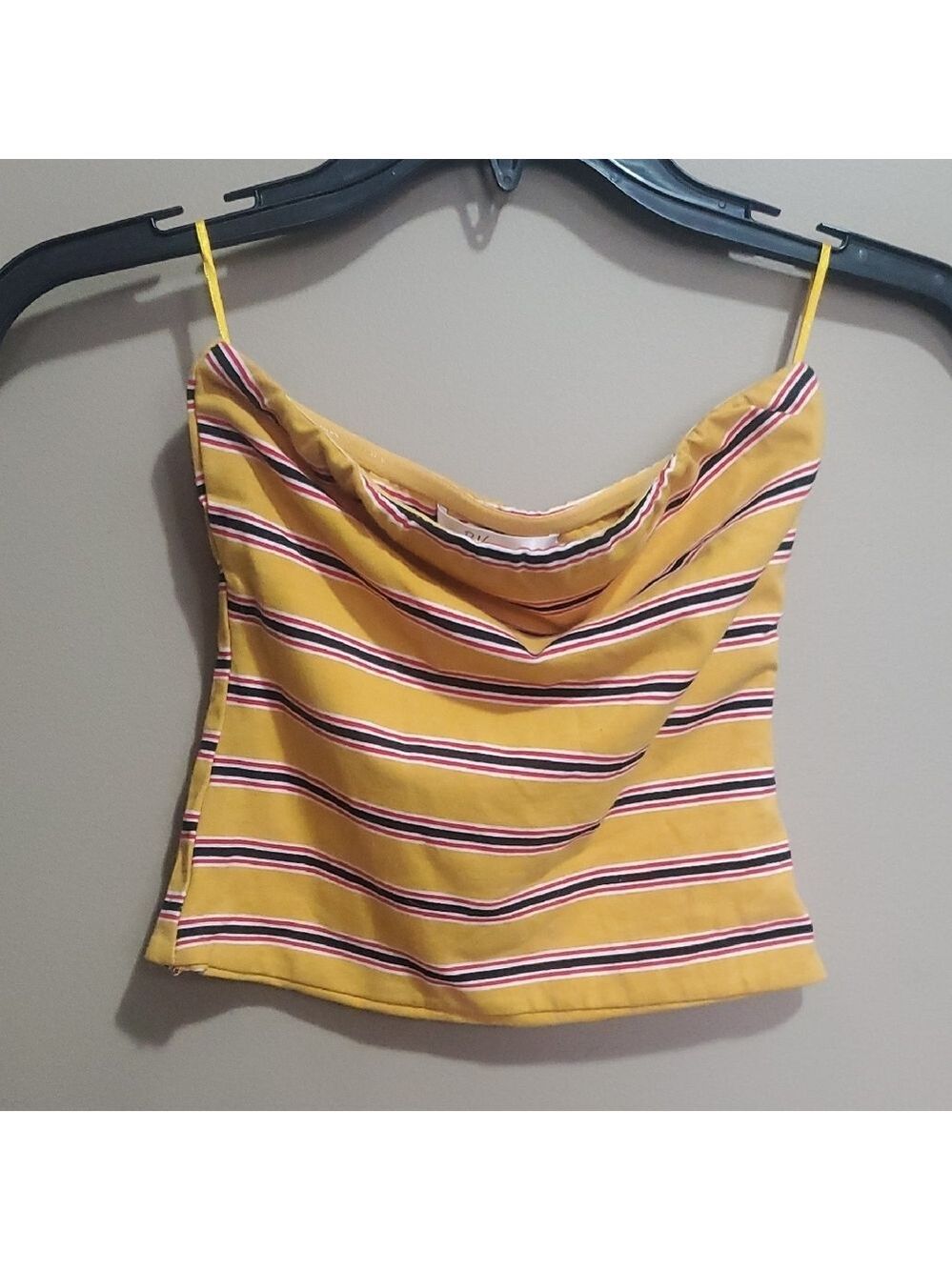 Revamped Yellow Striped Tube Top Size Xs